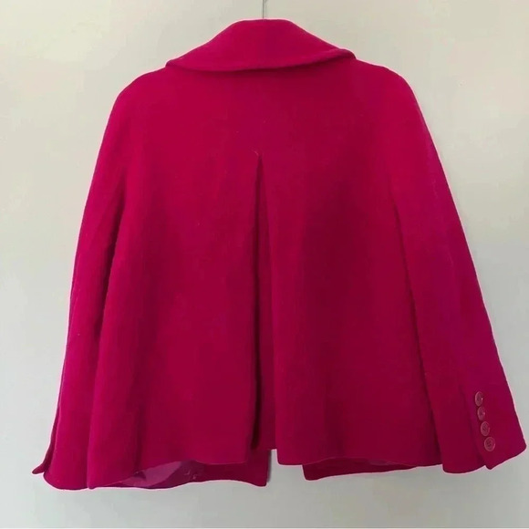 Talbots  hot pink wool blend jacket coat - Picture 5 of 5